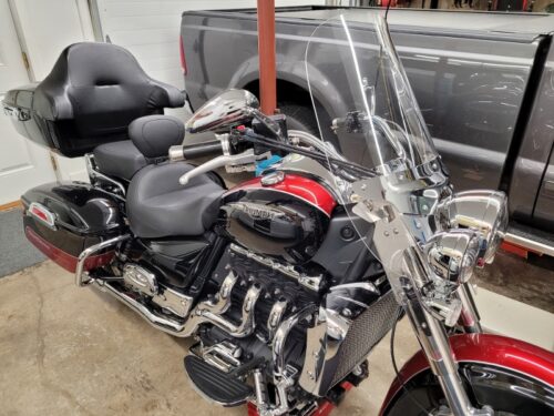 Click to view full screen Triumph Rocket III Touring Windshield photo review