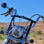 Harley Compact windshield detachable clear stock width 16.5 height Recurve website front