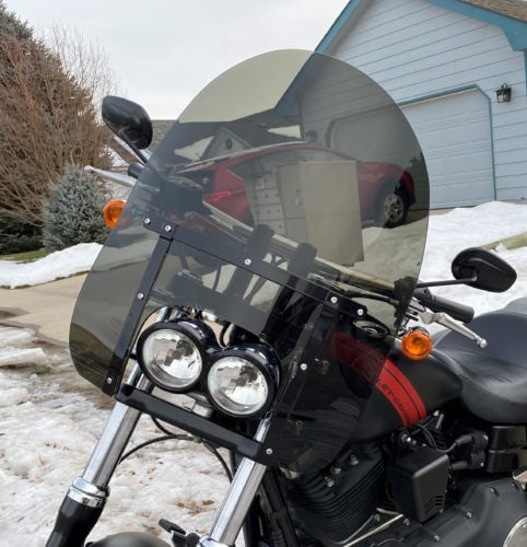 Harley Davidson | Fat Bob Quick Release Compact Windshield photo review