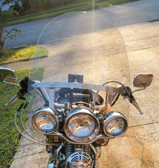 Harley Davidson Heritage Springer Replacement Windshield fits HD Detachable King Size Brackets