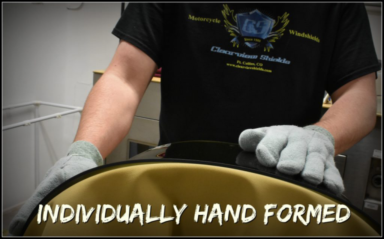 Clearview Shields are hand-formed