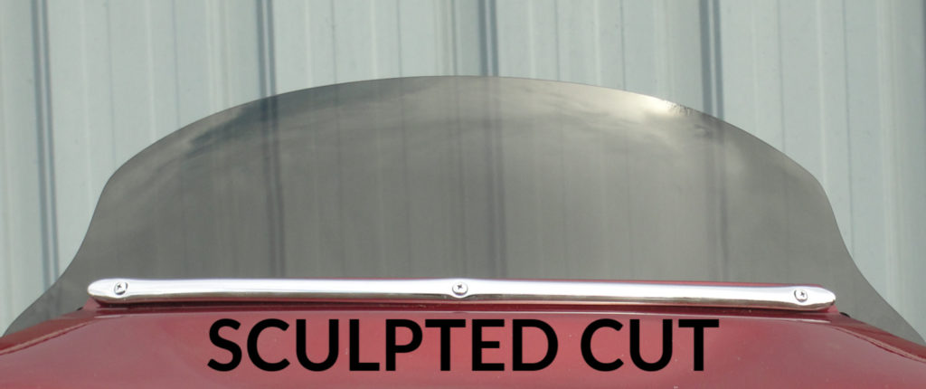 Redesign for Harley Davidson Ultra Limited | Ultra Classic | Electra Glide | Street Glide | Tri Glide Replacement Windshields 1996-2013 7 Harley Davidson Ultra Classic replacement Windshield Sculpted 2
