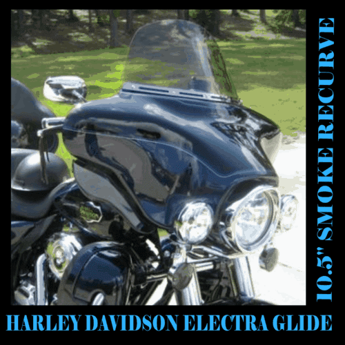 Harley Davidson 10" dark tint windshield Street Glide/Electra Glide 1996-2013