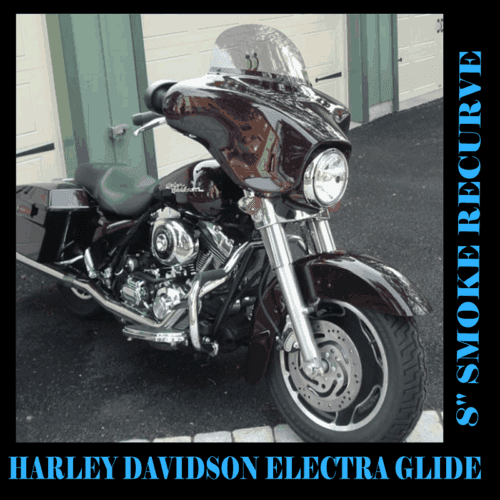 6" Black Windsheild Windscreen For 1996-2013 Harley Electra Glide FLHTC FLHX