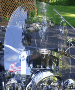 Harley Davidson | Softail Deluxe/Heritage/Fat Boy Windshield fits Nostalgic HD Detachable Brackets | 1988-2017