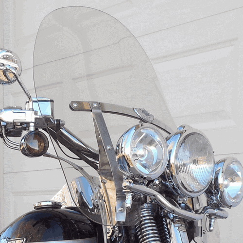 Harley Davidson Softail Deluxe Nostalgic Quick Detach windshield 3