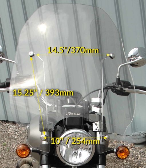 Indian Scout Quick Release Replacement Windshield 2015-Present