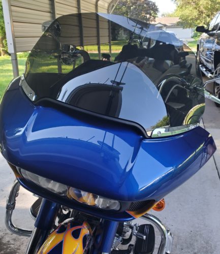 HDBUBALUS 4” Front Windshield For Harley Touring Road Glide (2015-2023) - Black, Scratch-Resistant