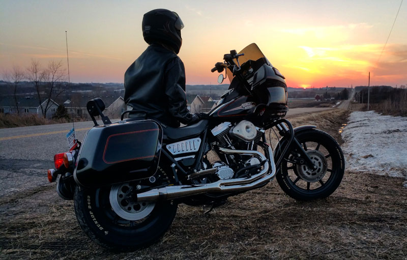 Harley Davidson FXRP windshield replacement