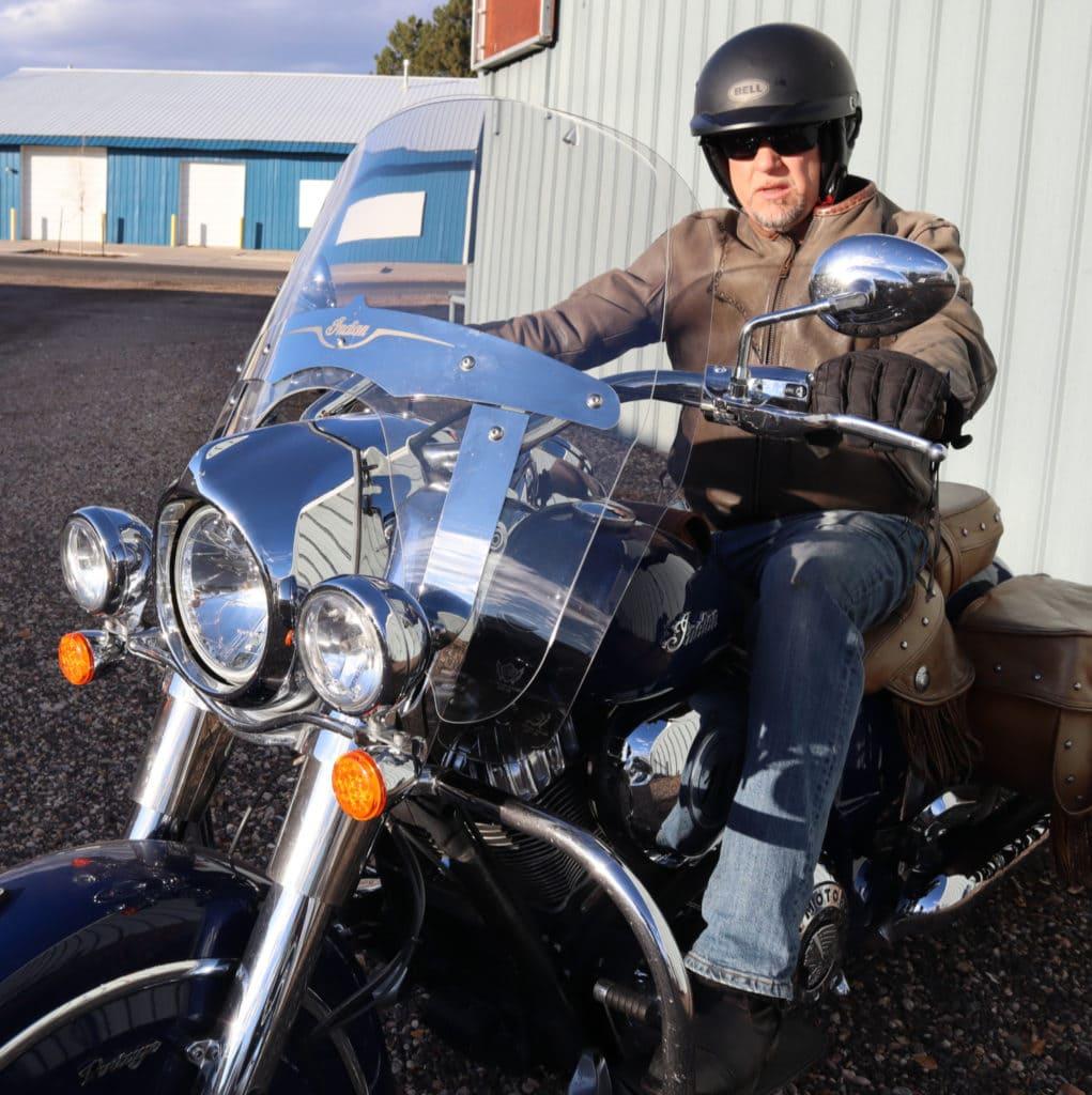 Craig owner of clearview shields motorcycle windshields