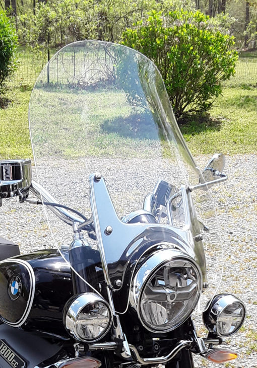 BMW R18C windshield 19 B style clear M Gaffney close up