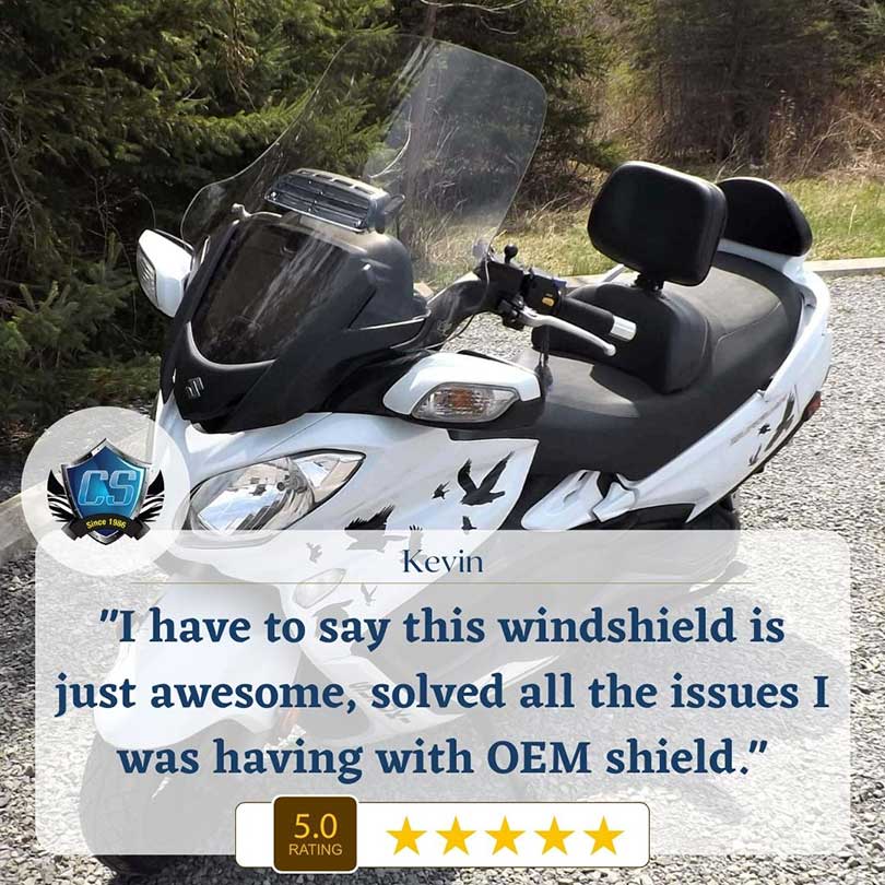 Suzuki Burgman AN650 Windshield Replacement | 2013-Present 14 burgman an650 windshield review