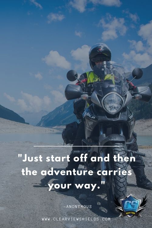 just start off and then the adventure carries your way.