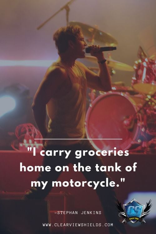 Over 100 Motorcycle Biker Quotes | Riding Quotes | Biker Sayings 16 I carry groceries home on the tank of my motorcycle.