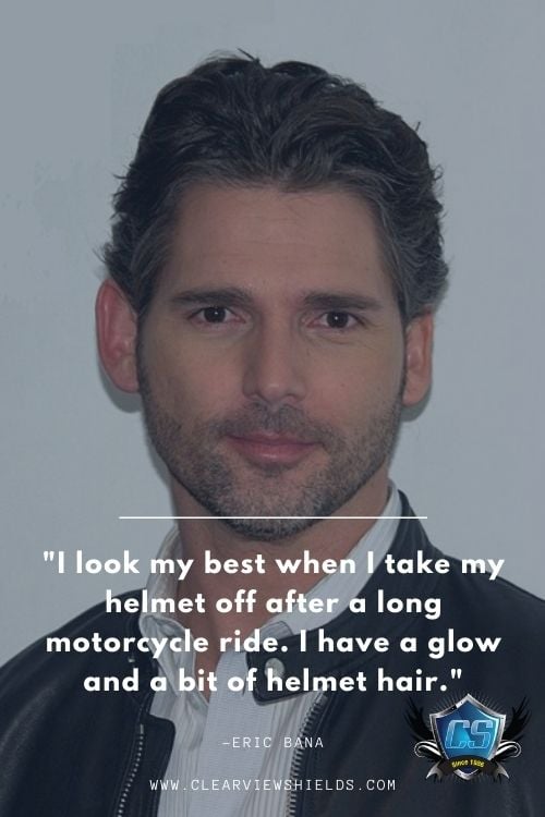 Over 100 Motorcycle Biker Quotes | Riding Quotes | Biker Sayings 24 I look my best when I take my helmet off after a long motorcycle ride. I have a glow and a bit of helmet hair