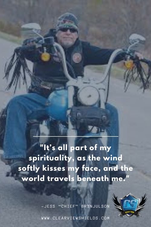 Its all part of my spirituality as the wind softly kisses my face and the world travels beneath me