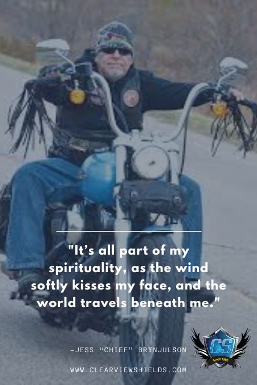 Over 100 Motorcycle Biker Quotes | Riding Quotes | Biker Sayings 26 Its all part of my spirituality as the wind softly kisses my face and the world travels beneath me