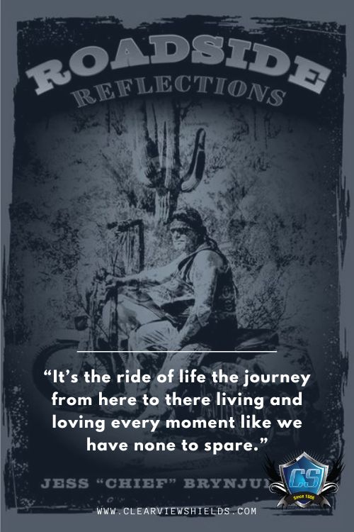 Its the ride of life the journey from here to there living and loving every moment like we have none to spare. ― Jess Chief Brynjulson