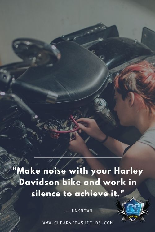 Make noise with your Harley Davidson bike and work in silence to achieve it