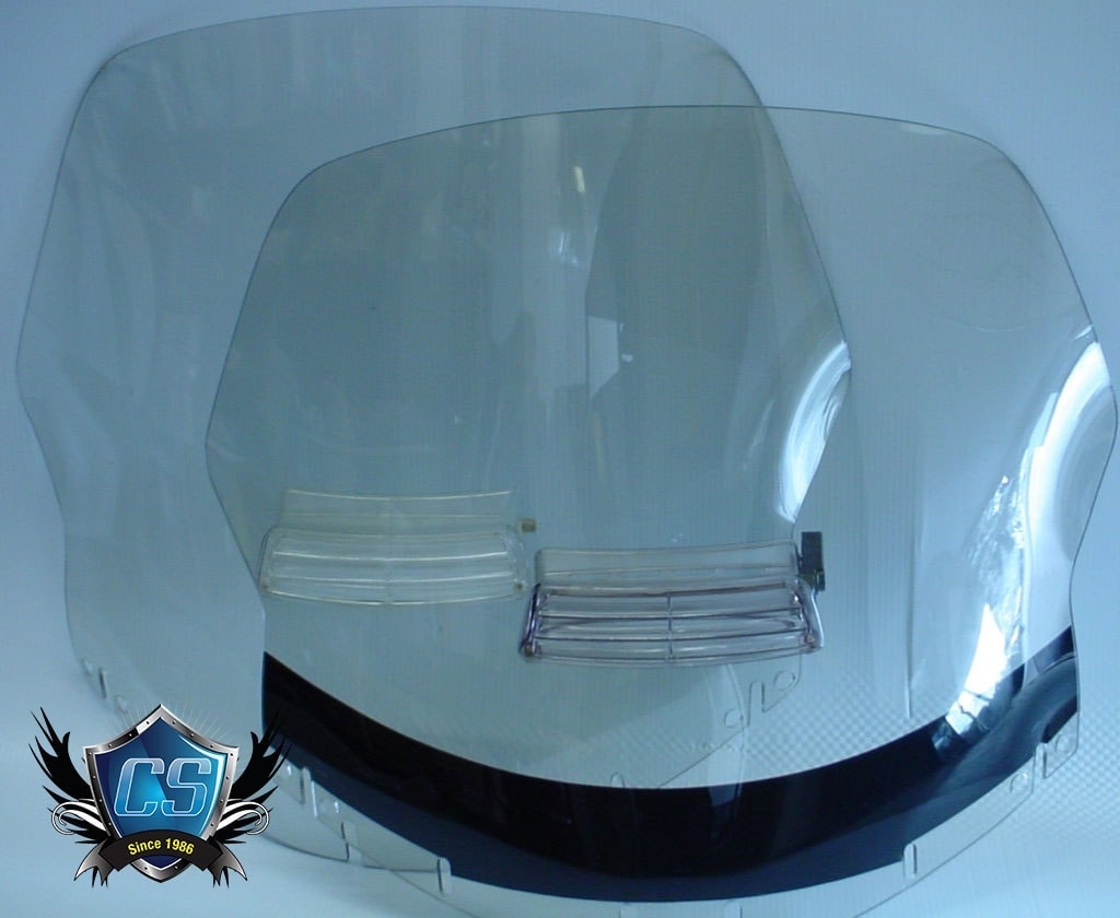 motorcycle windshields with vents