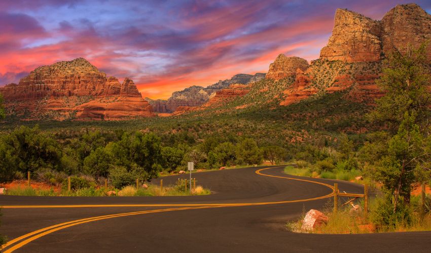 Embrace the Open Road: The Best Warm Winter Motorcycle Destinations in the U.S. with Clearview Shields 3 winter motorcycle rides sedona arizona