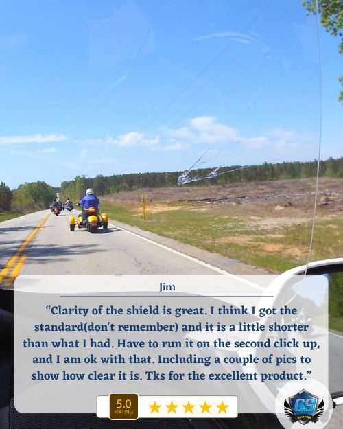 Best Motorcycle Windshields 2 Clarity of the shield is great. I think I got the standarddont remember and it is a little shorter than what I had