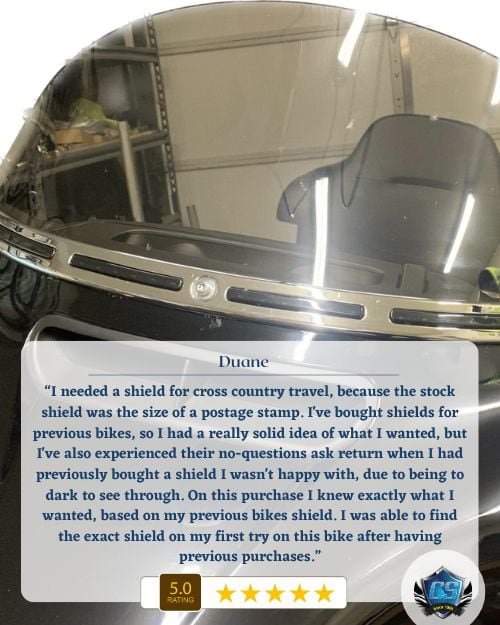 Best Motorcycle Windshields 10 I needed a shield for cross country travel because the stock shield was the size of a postage stamp