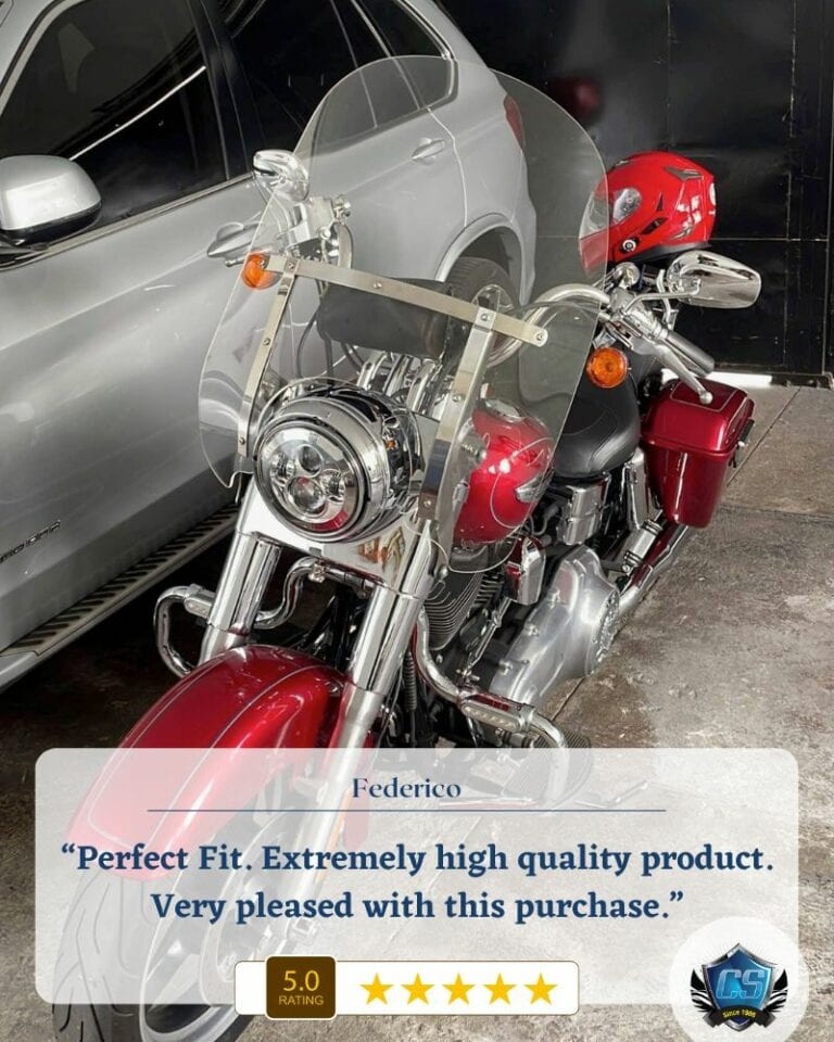 Best Aftermarket Windshield for Harley-Davidson 6 Perfect Fit. Extremely high quality product. Very pleased with this purchase