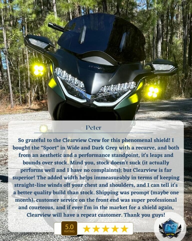 Best Aftermarket Windshield for Harley-Davidson 2 So grateful to the Clearview Crew for this phenomenal shield I bought the Sport in Wide and Dark Grey with a recurve and both from an aesthetic and a performance standpoint